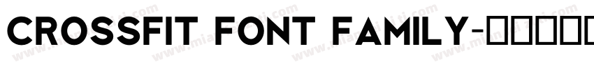 Crossfit Font Family字体转换